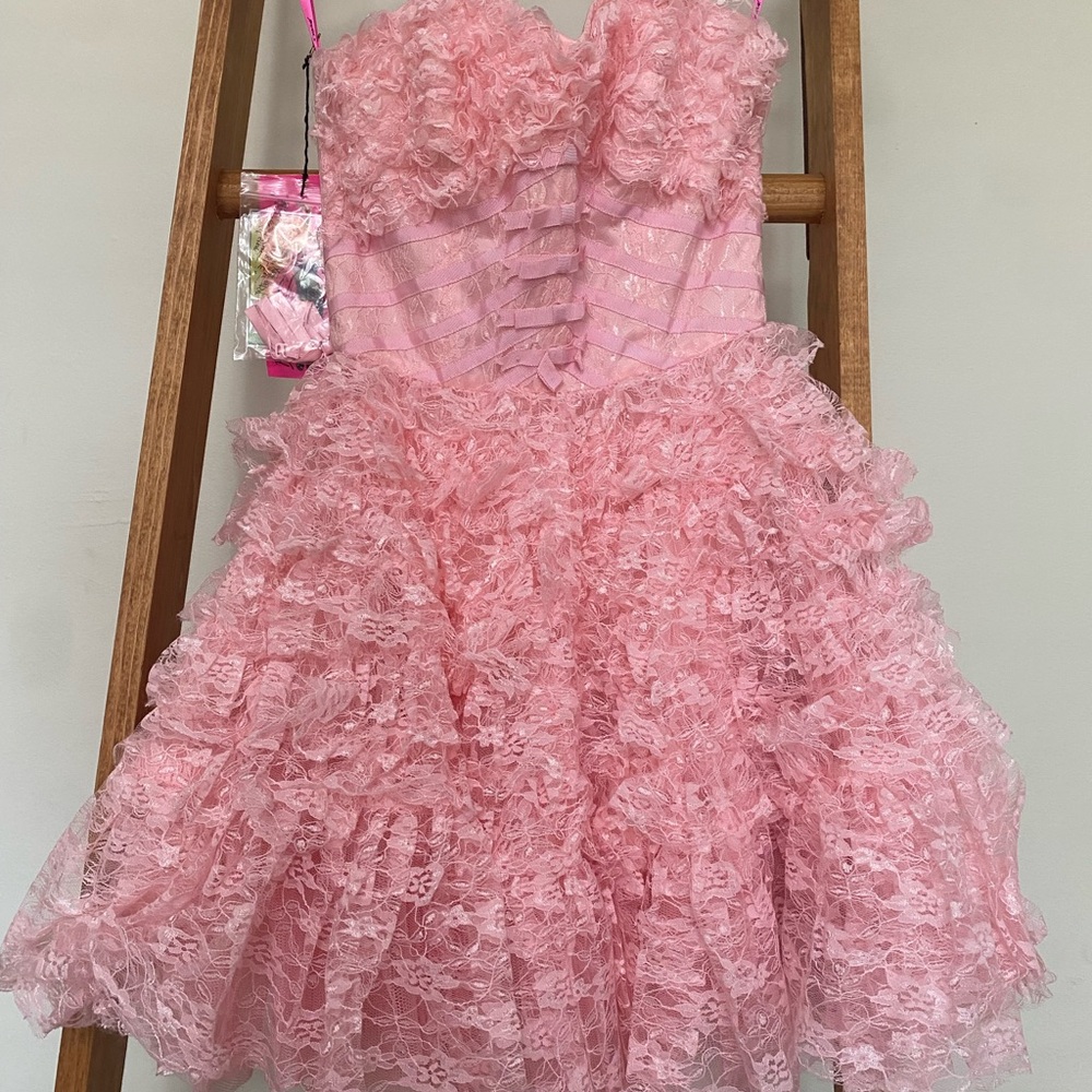 Pink Lace Dress